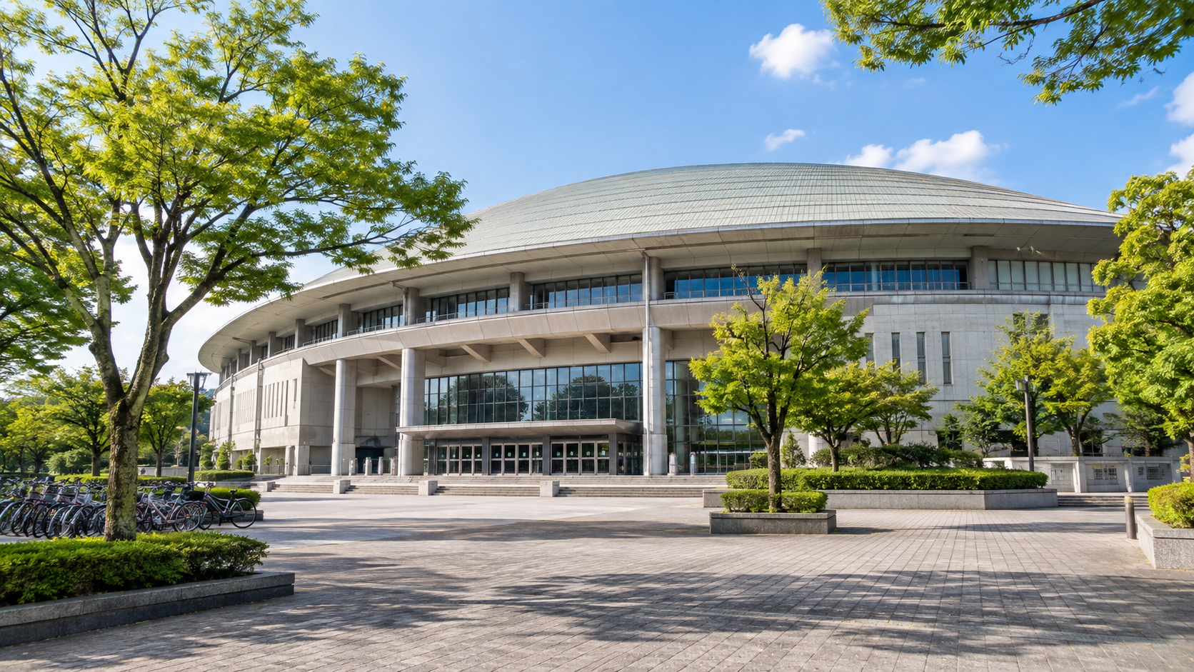 島津アリーナ京都の外観イメージ