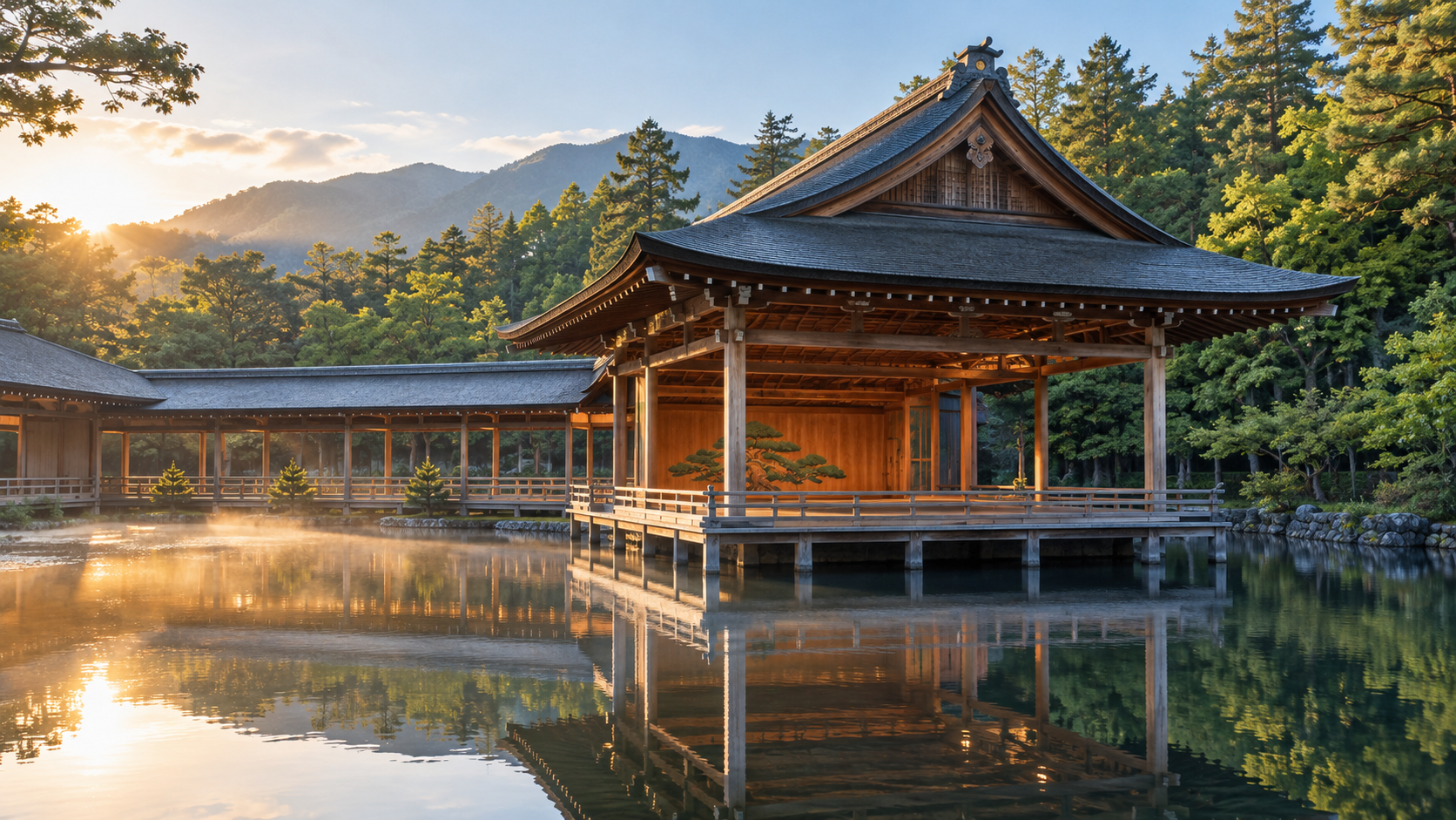 身曾岐神社能楽殿の外観